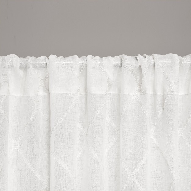 Clarissa Diamond Sheer Curtain Panel