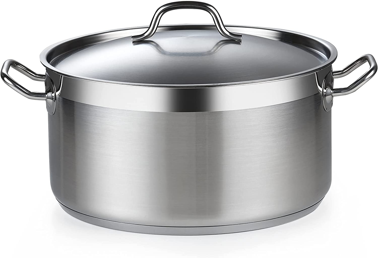 Cooks Standard Professional Stainless Steel Dutch Oven Stockpot with Lid， 9Qt