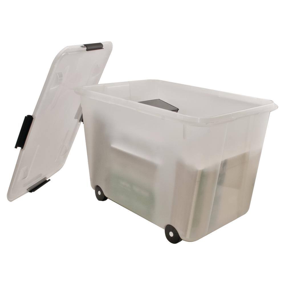 Advantus 15 Gal. Storage Box Clear 34009