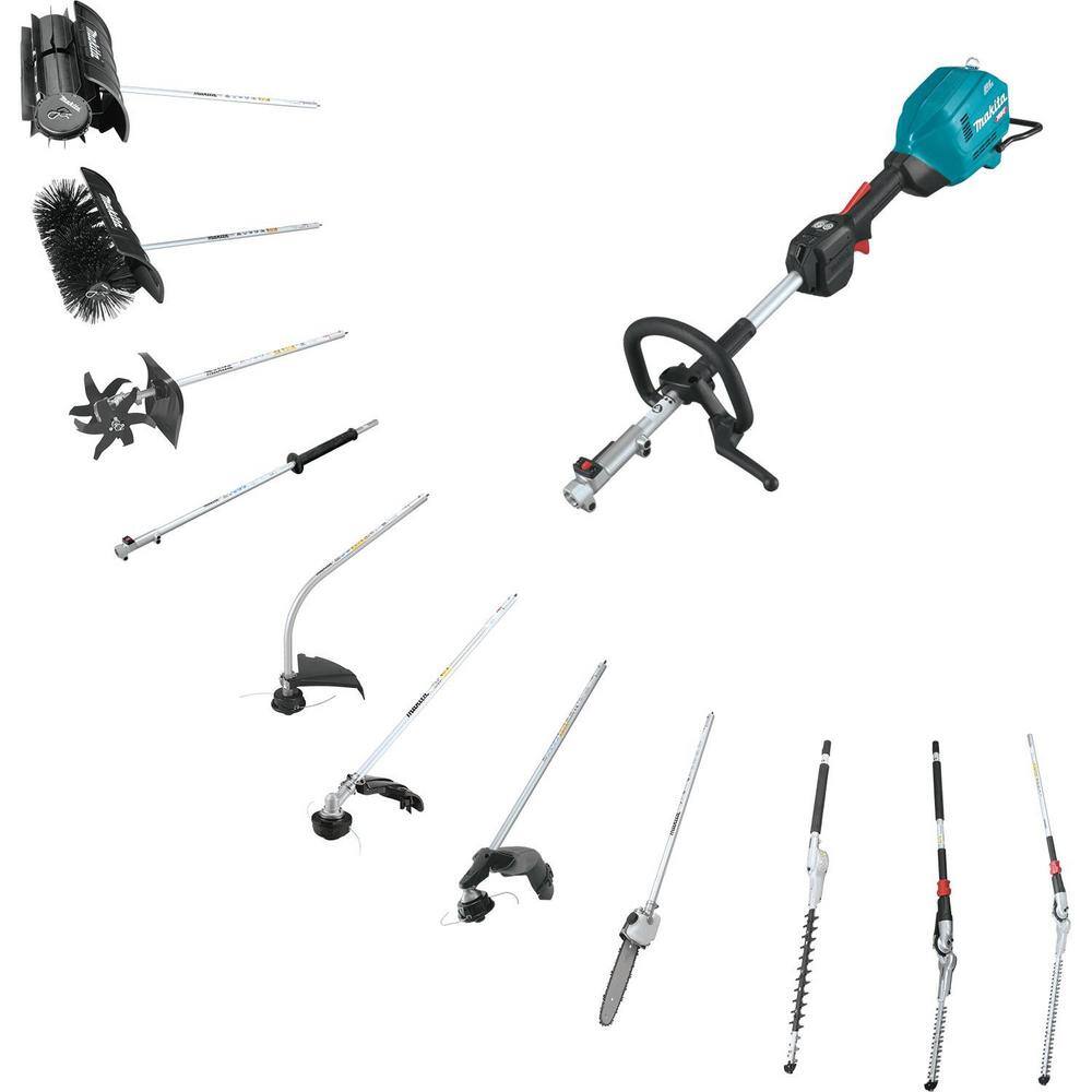 Makita 40V max XGT Brushless Cordless Couple Shaft Power Head Kit with 17 in. String Trimmer Attachment (4.0Ah) GUX01JM1X1