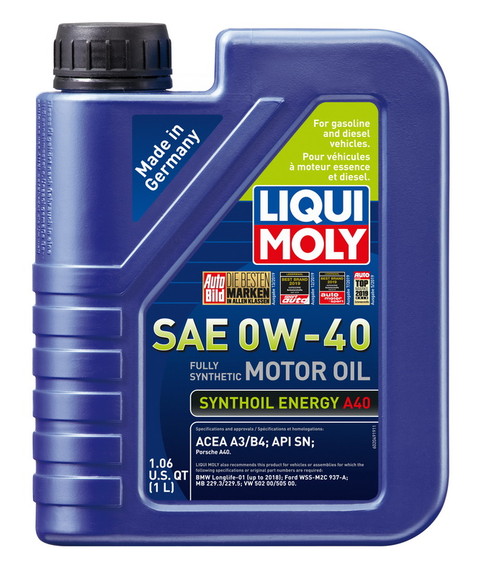 LIQUI MOLY 2049 Synthoil Energy A40 SAE 0W 40