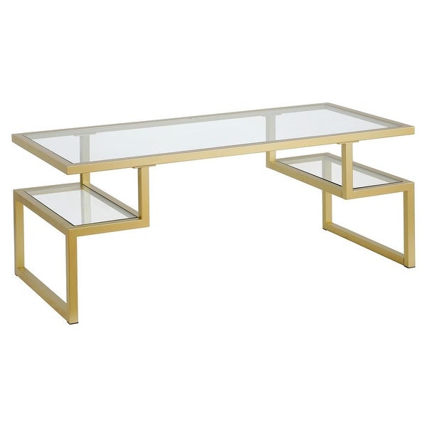 Contemporary Coffee Table with Glass Top