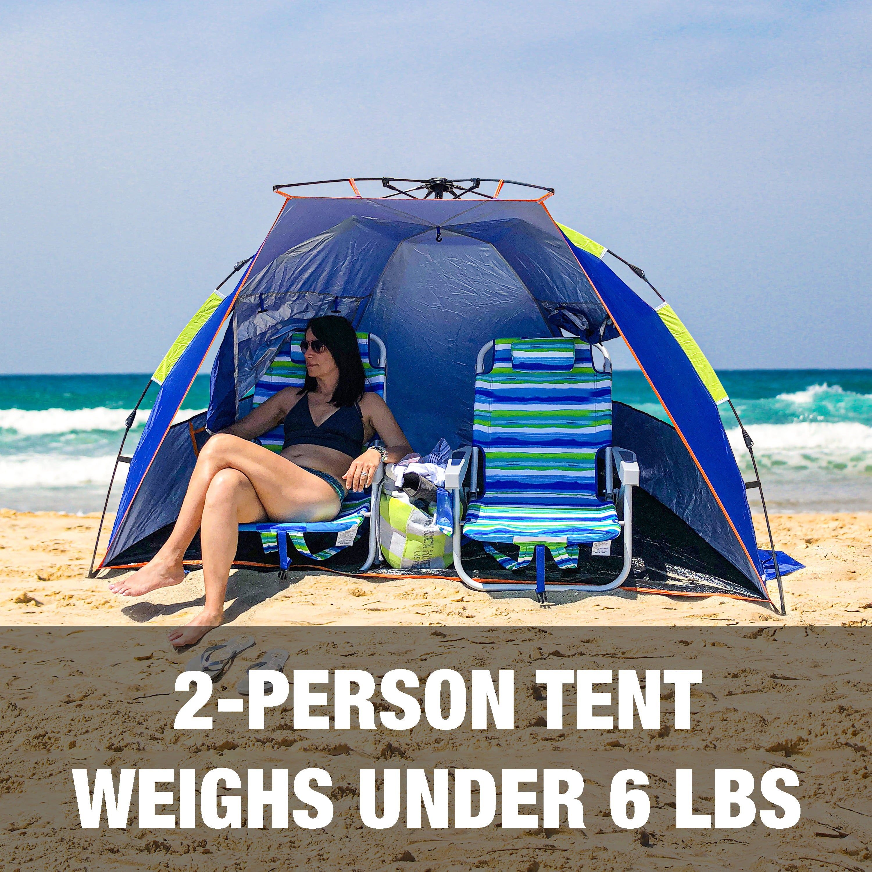 Bliss Hammocks Pop-up Beach Tent W/ Carry Bag