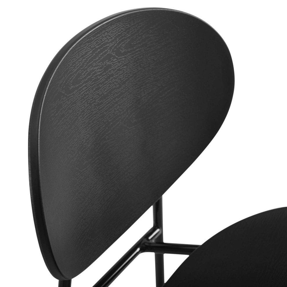 Palette Dining Side Chair Set of 2 EEI 3902 BLK   Midcentury   Dining Chairs   by Kolibri Decor  Houzz