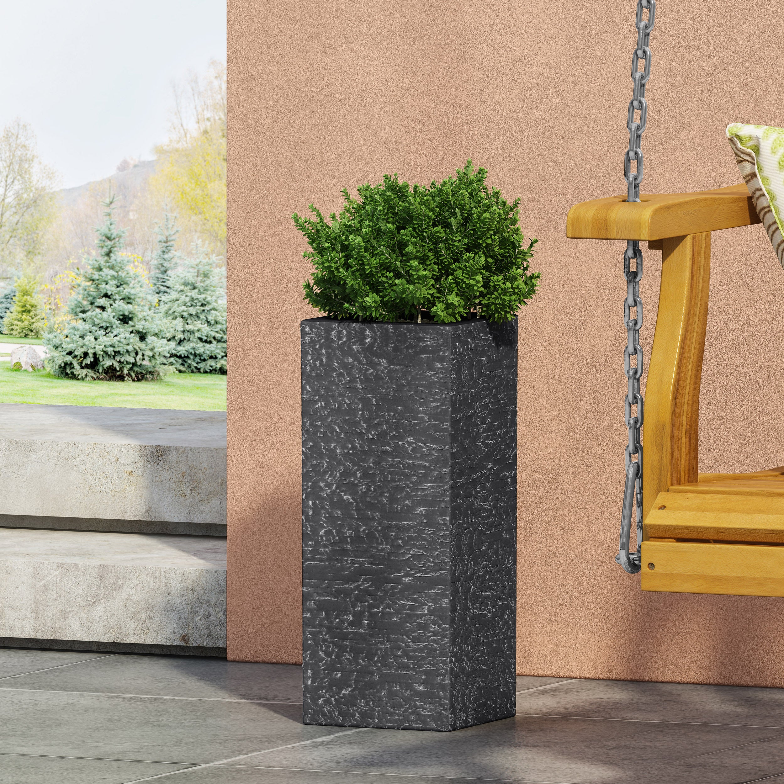 Leiman Outdoor Cast Stone Planter