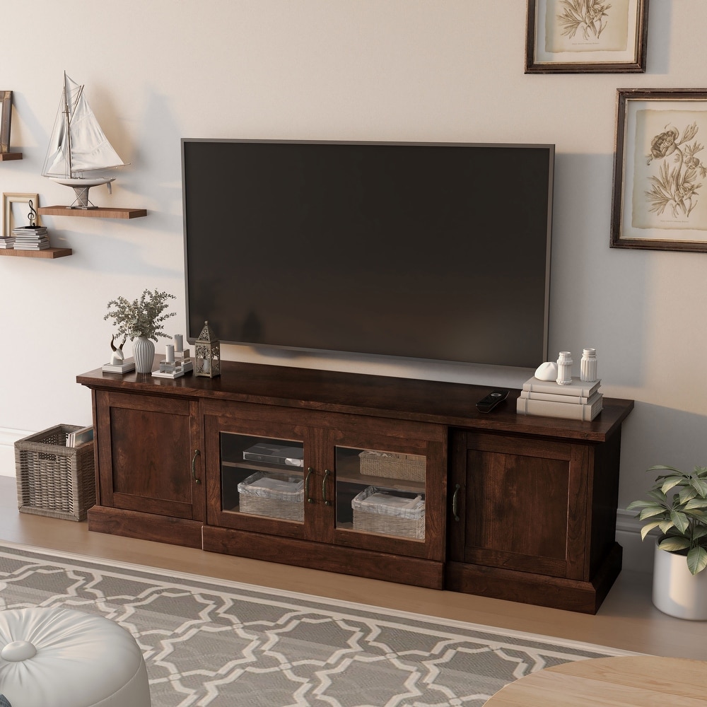 Bick Rustic 68 inch Multifunctional Storage TV Console by Furniture of America