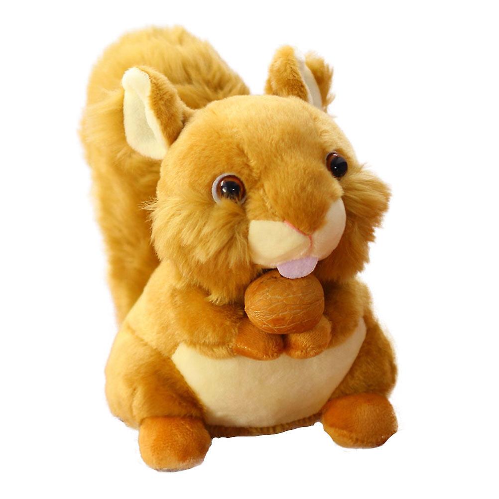 1pc Cartoon Squirrel Toy Short Plush Doll Stuffed Ornament Sofa Arrangement Supply Creative Gift For Home Shop