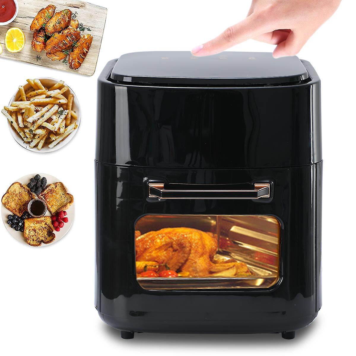 15l 4-in-1 Digital Air Fryer Rotisserie Dehydrator Convection Oven Xl Family Size， 8 Touch Screen Presets Bpa-free Auto Shutoff