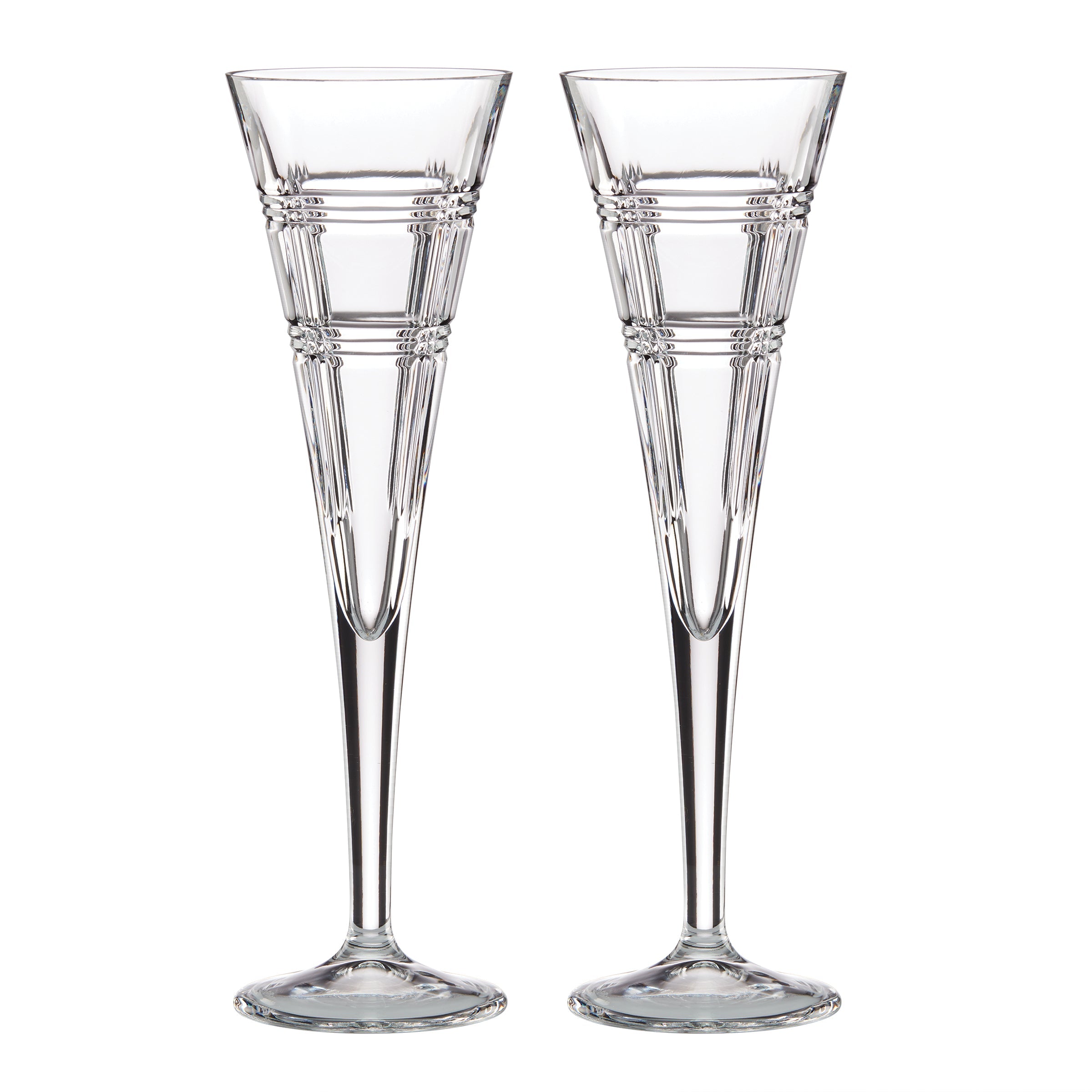 Hudson Toasting Flutes, Set of 2