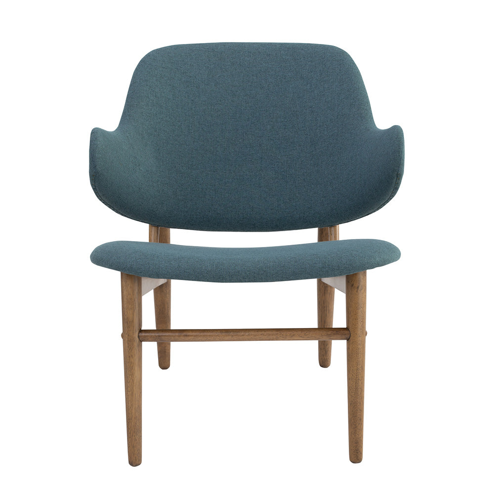 VERONIC Lounge Chair - Cocoa & Nile Green