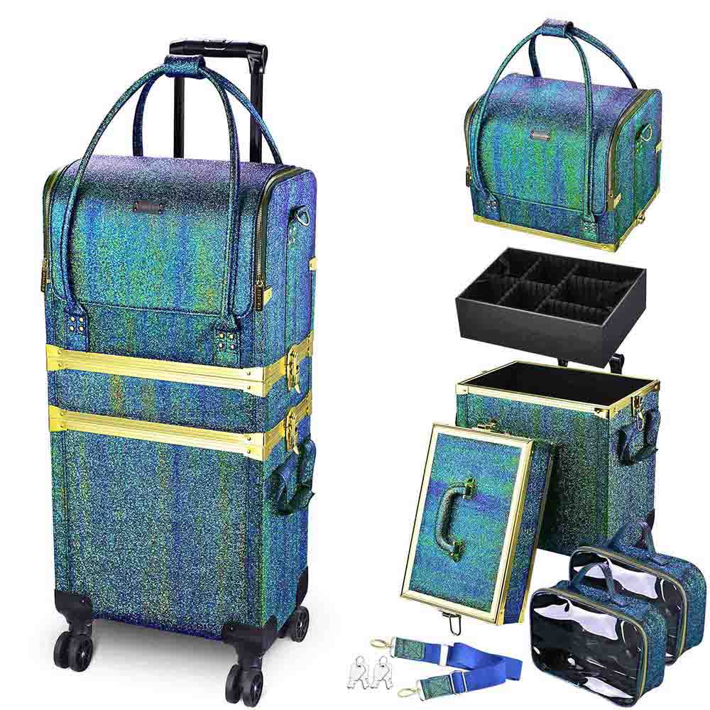 Byootique Makeup Artist Case on Wheels Hairstylist Case