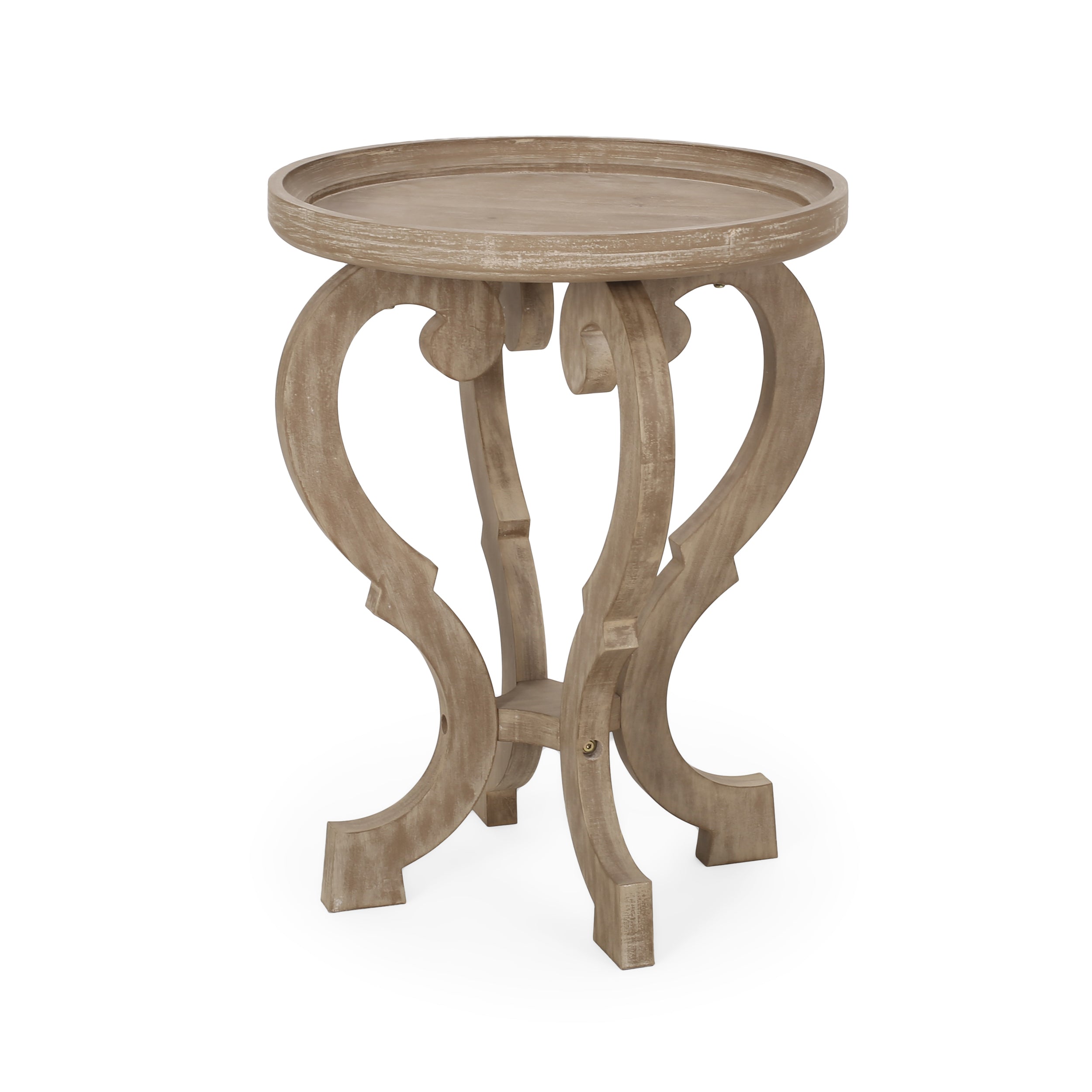 Kaye French Country Accent Table with Round Top