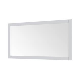 Home Decorators Collection Sepal 60 in. W x 32 in. H Rectangular Framed Wall Bathroom Vanity Mirror in Dove Grey Sepal BMR-G