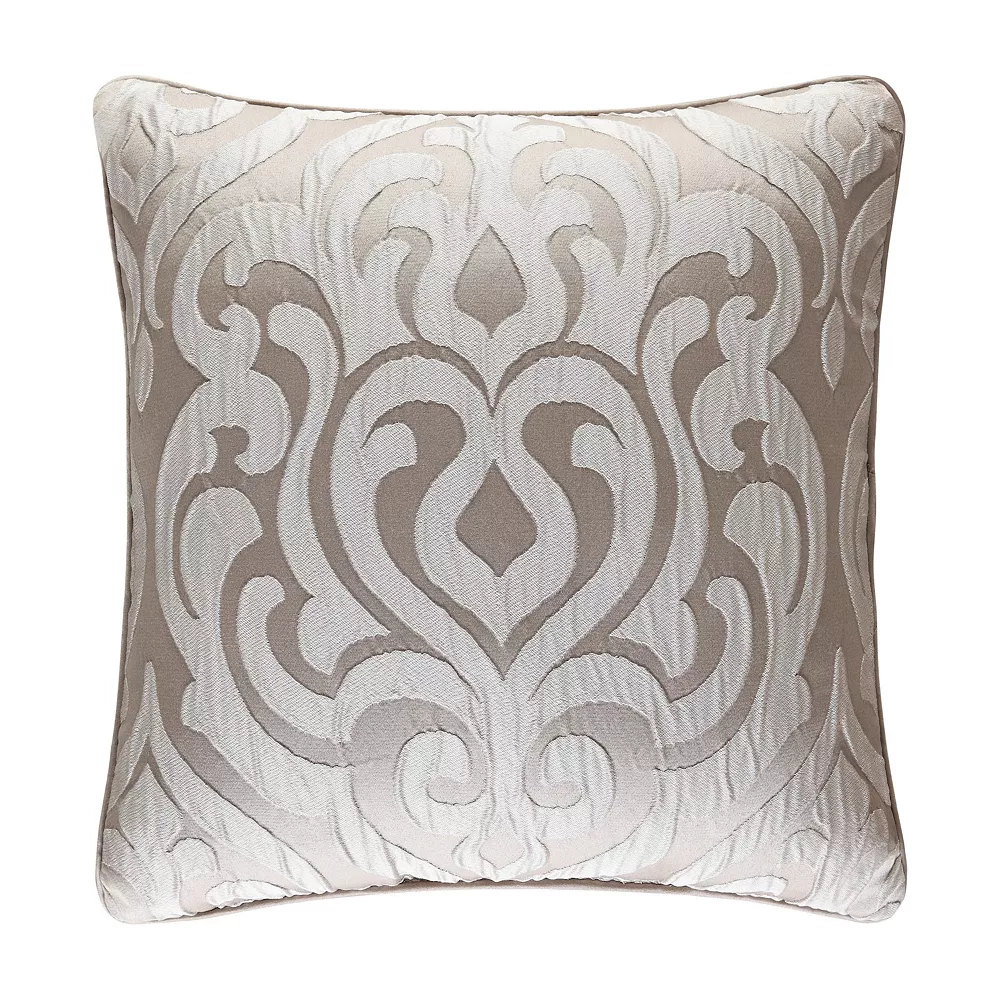 Five Queens Court Antonia Sand 18 Square Decorative Throw Pillow