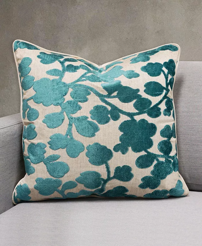 Millihome Blossom Cut Velvet Decorative Pillow， 20