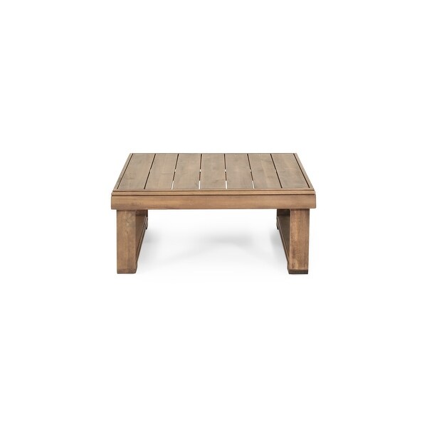 Westchester Outdoor Acacia Wood Square Coffee Table by Christopher Knight Home