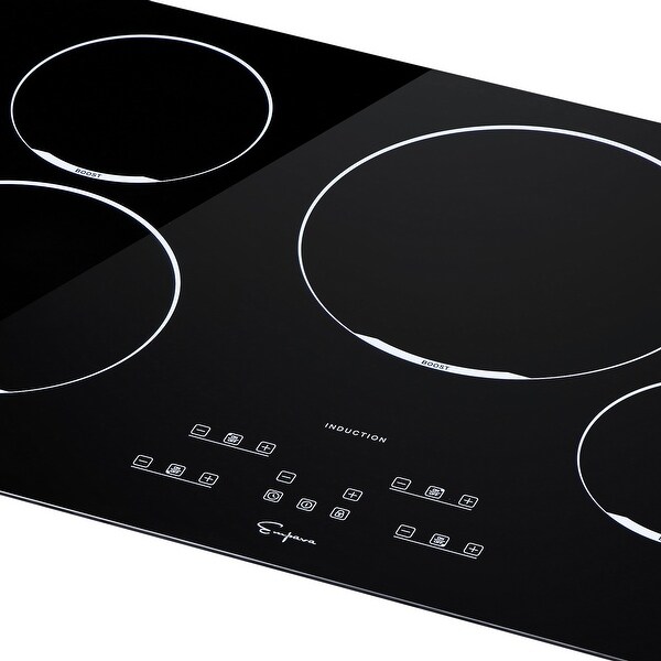 30-in Induction Cooktop with 4 Elements including 3，700-Watt Element