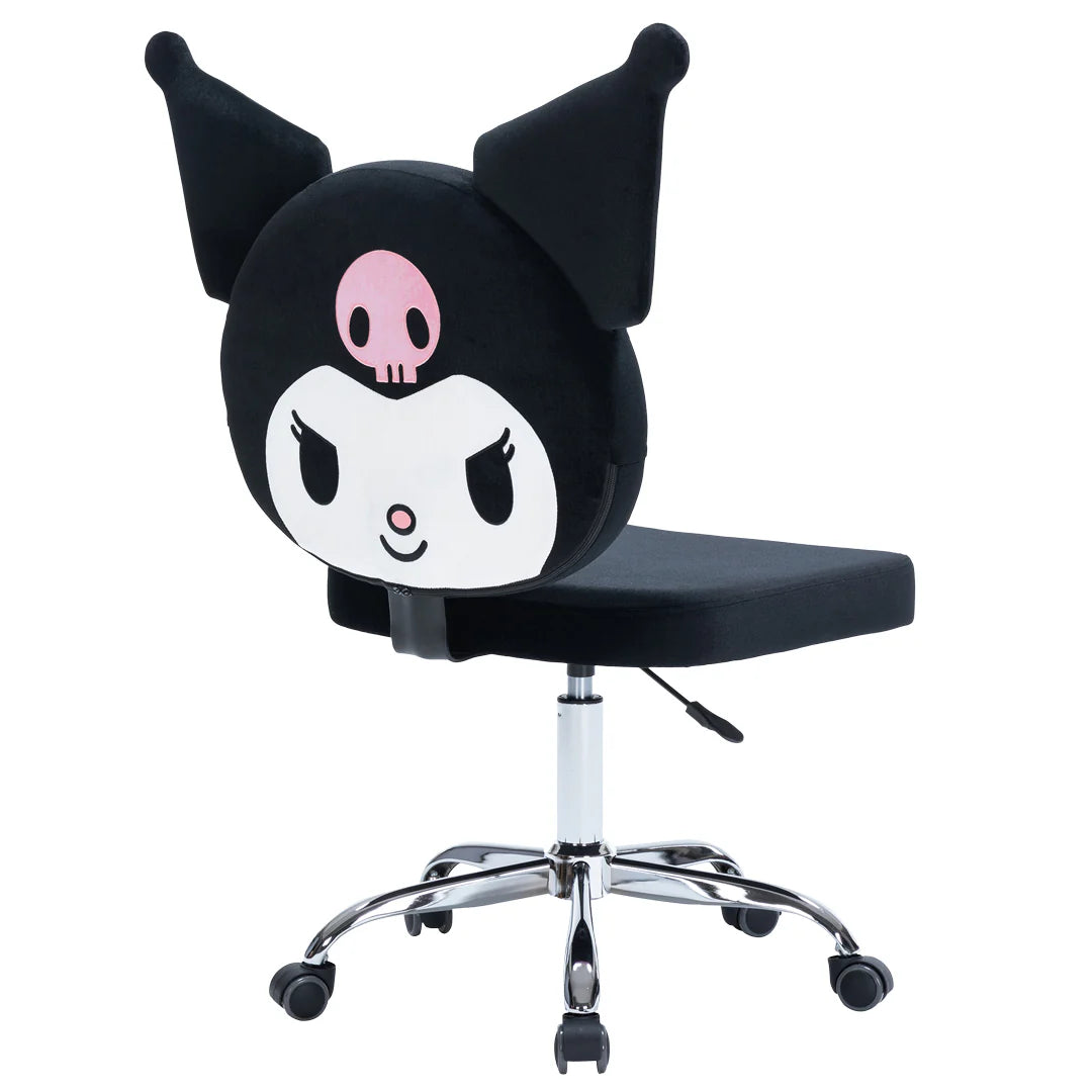 IVFC-KU231-BLK | Kuromi™ Swivel Vanity Chair