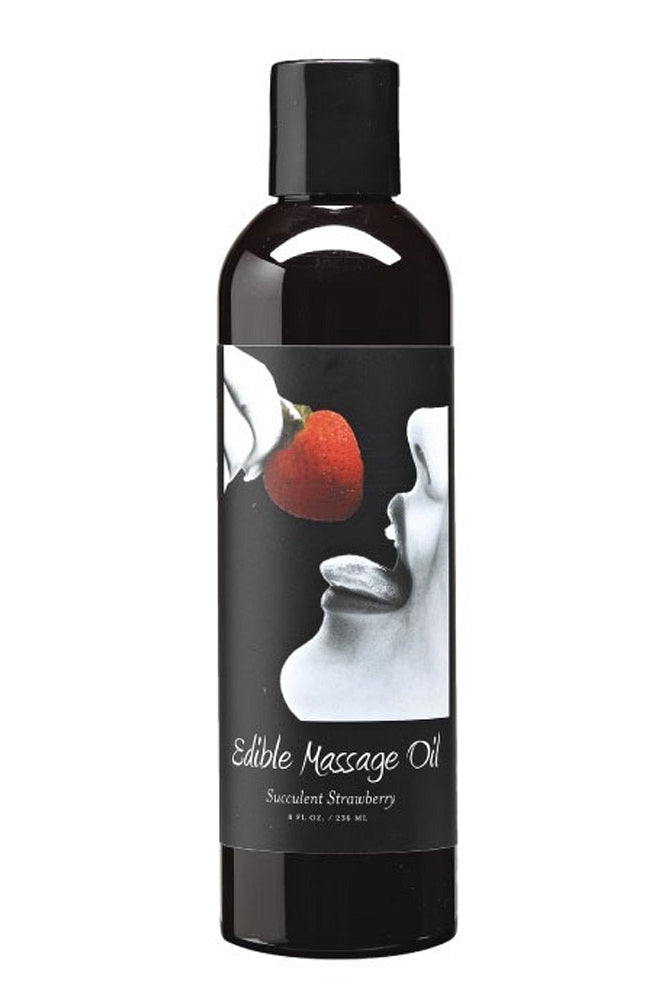 Edible Massage Oil 8oz/236ml in Strawberry