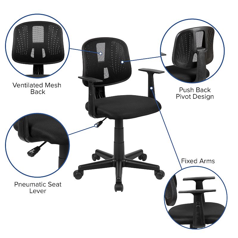 Flash Furniture Mid-Back Swivel Task Office Chair