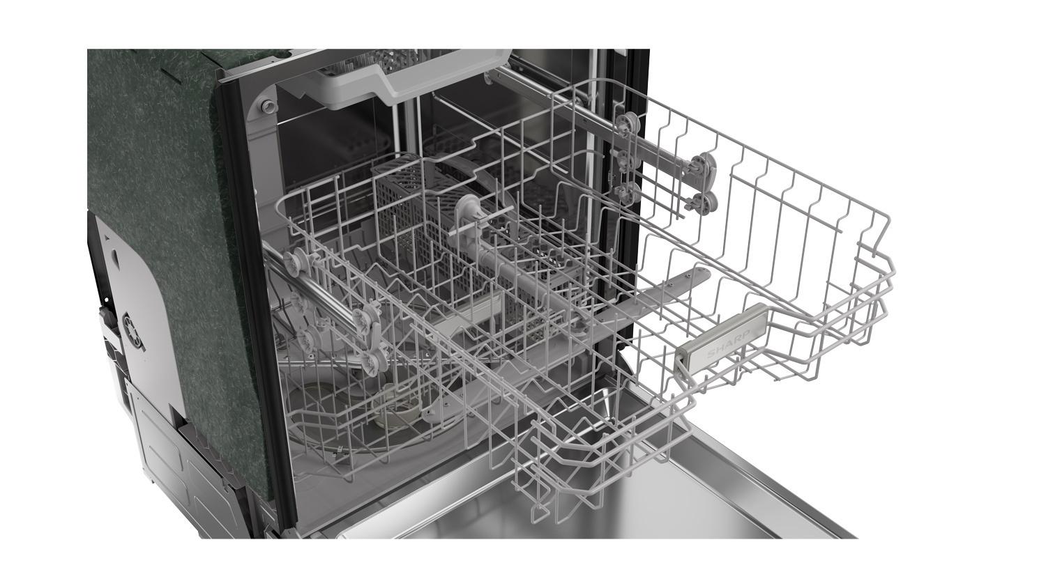 Sharp SDW6506JS 24 In. Slide-In Stainless Steel Hybrid 49 Db Dishwasher