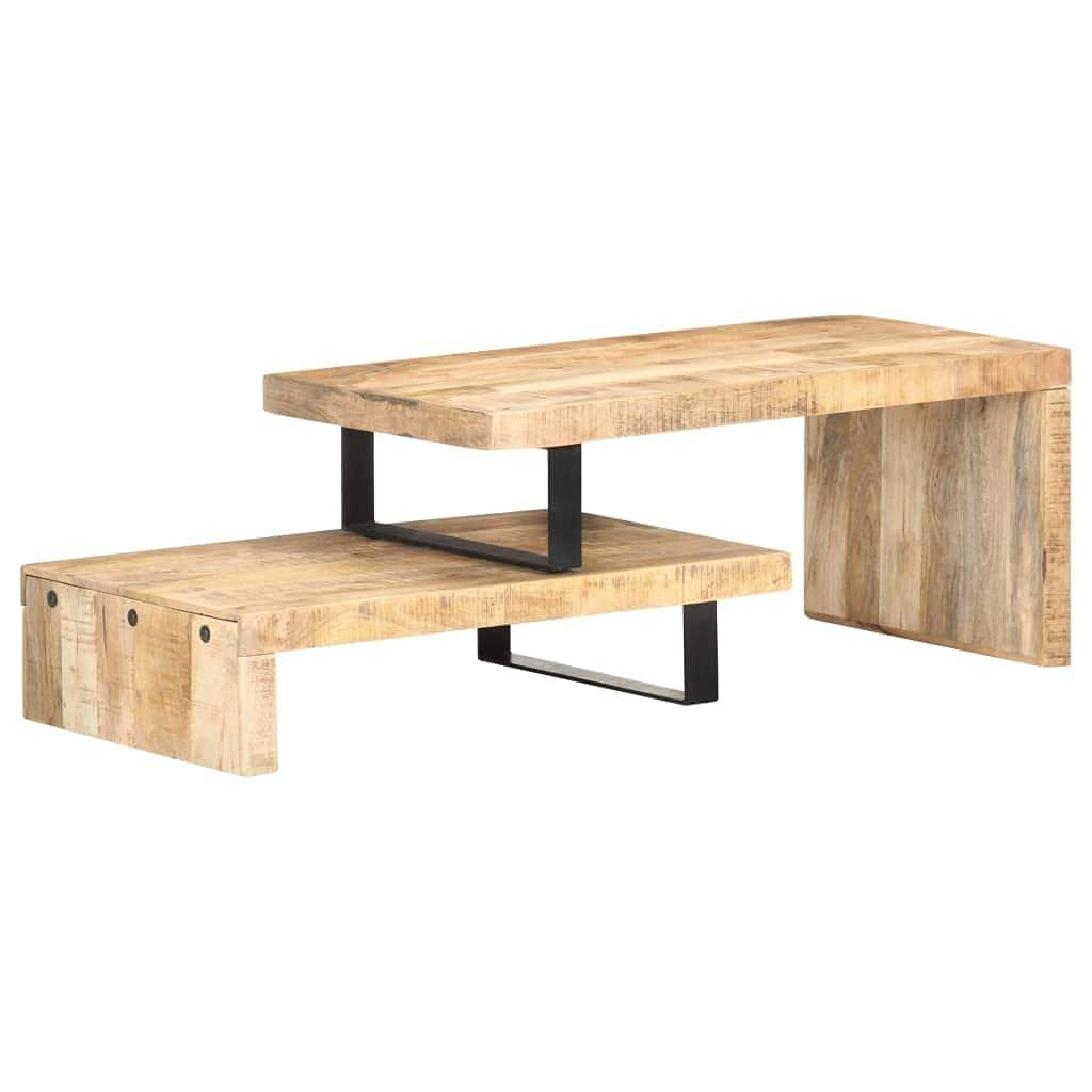 Modern Coffee Table Cocktail Table， Stable， Rustic Coffee Table， for Living Room， Indoor， Home Décor， - as picture