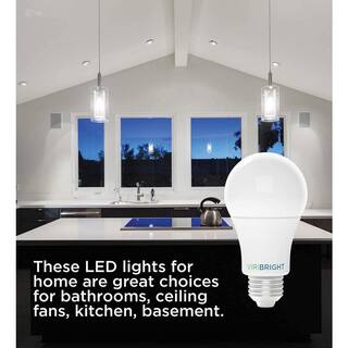 Viribright 100-Watt Equivalent A19 Non-Dimmable UL Listed LED Light Bulb Daylight 6500K (24-Pack) 651641-24