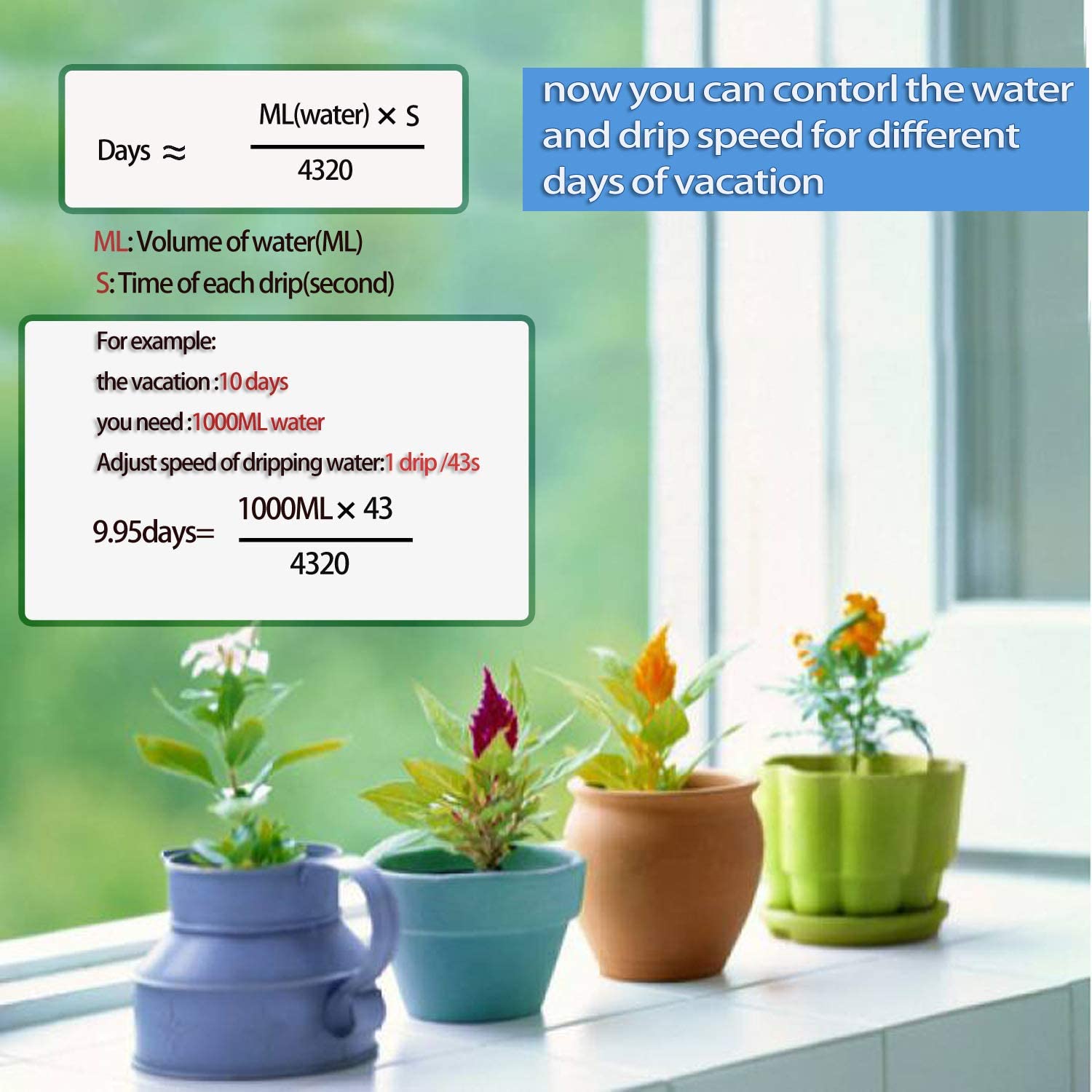 6pcs Self-Watering Kits Automatic Waterers Drip Irrigation Indoor Plant Watering Device Plant Garden Gadgets Creative