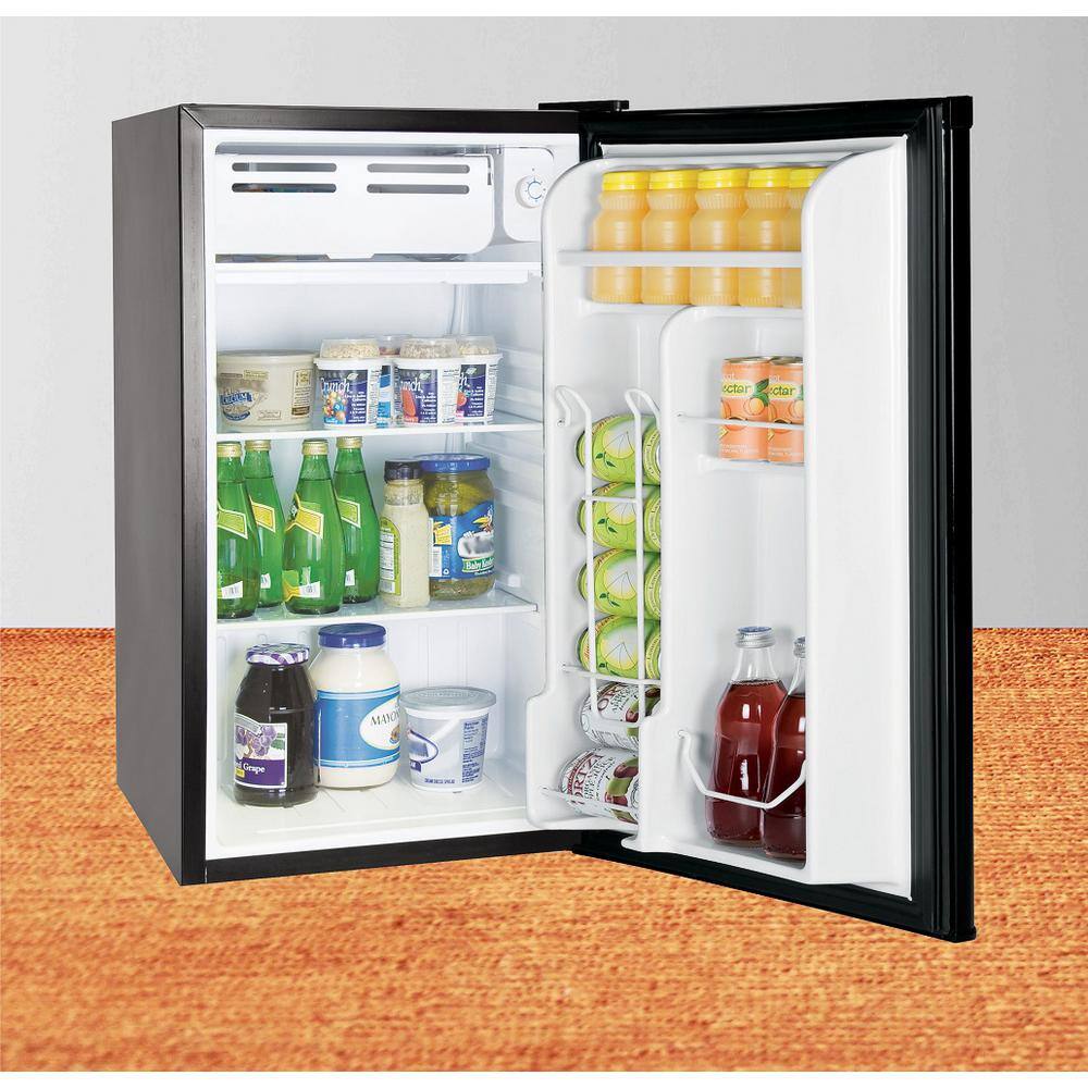 RCA 3.2 cu. ft. Eraser Board Mini Fridge in Black RFR326-BLACK