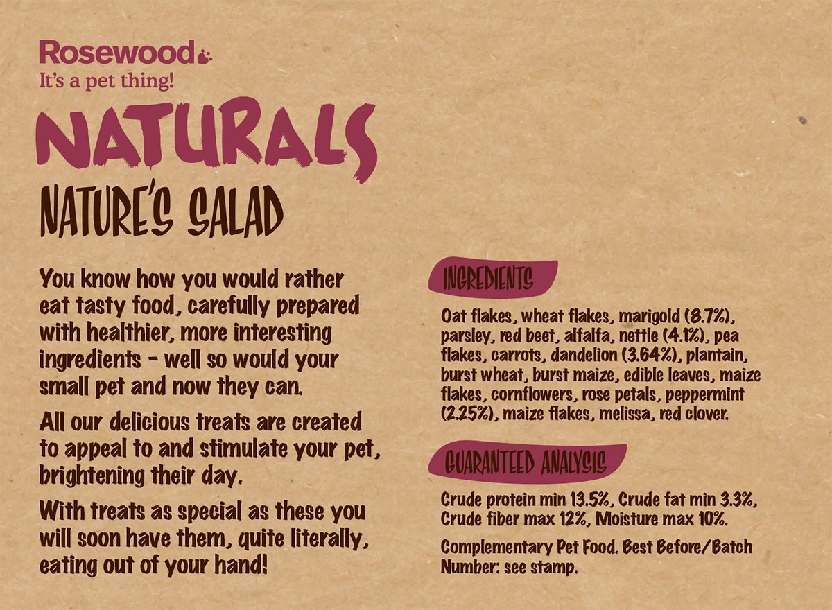 Naturals by Rosewood Nature's Salad Small Pet Treats