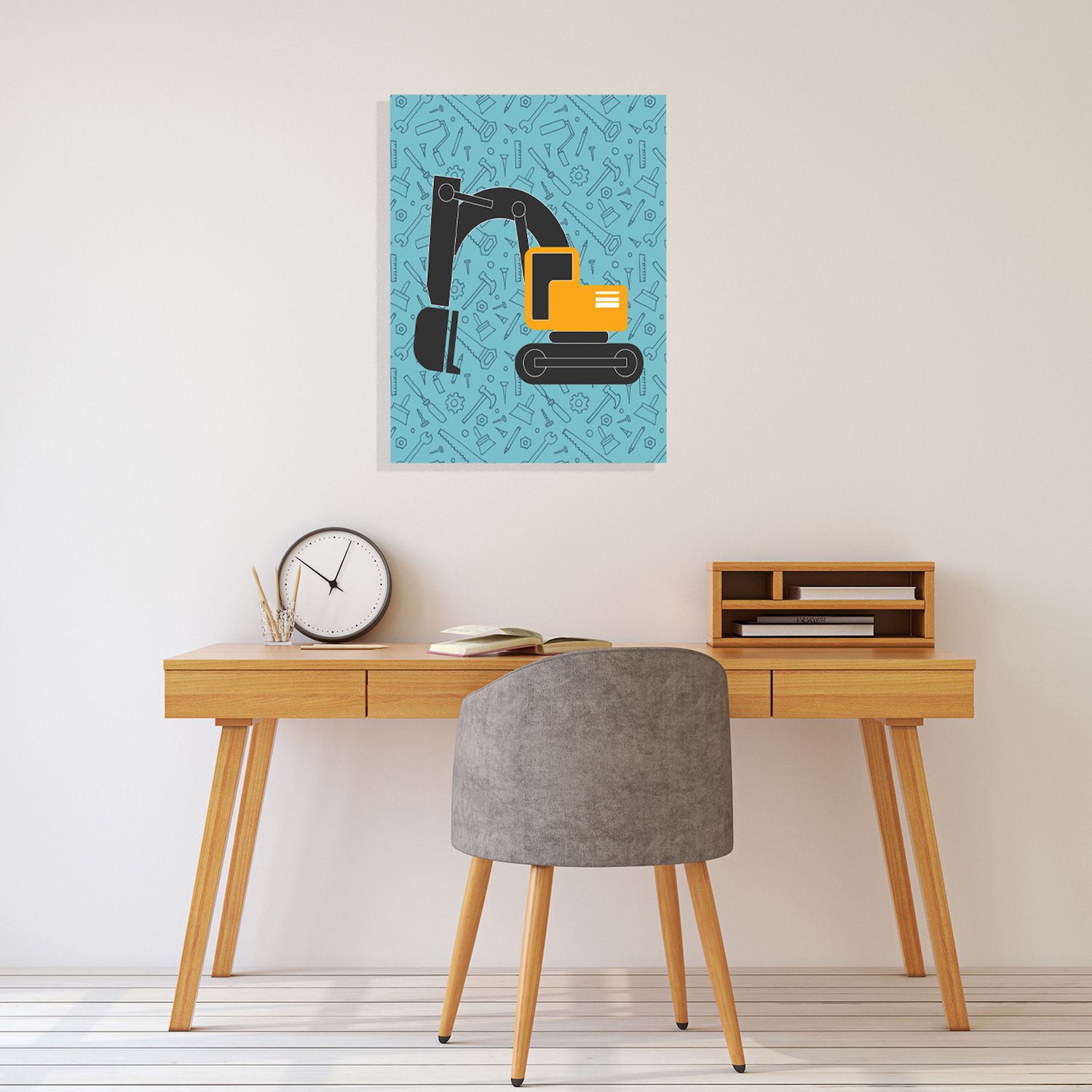 Courtside Market Bulldozer Canvas Art Wall Decor