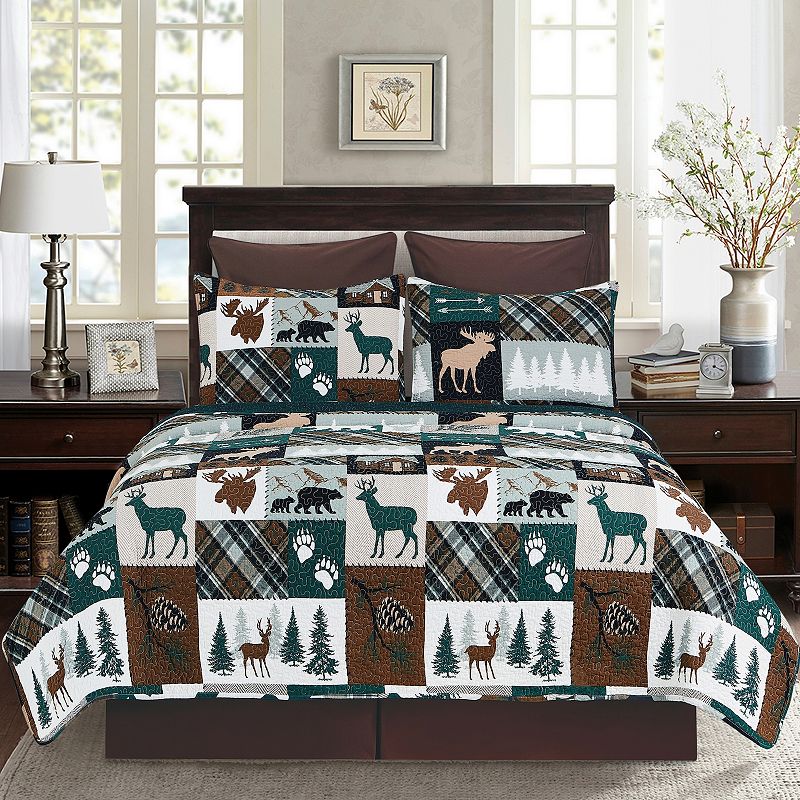 CandF Home Fletcher Forest Quilt Set with Shams