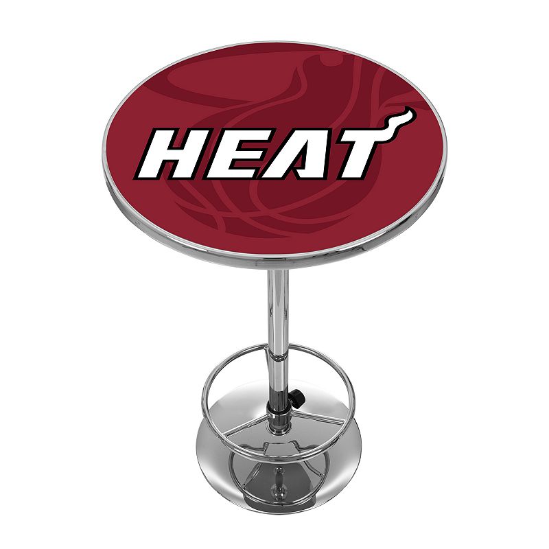 Miami Heat Chrome Pub Table