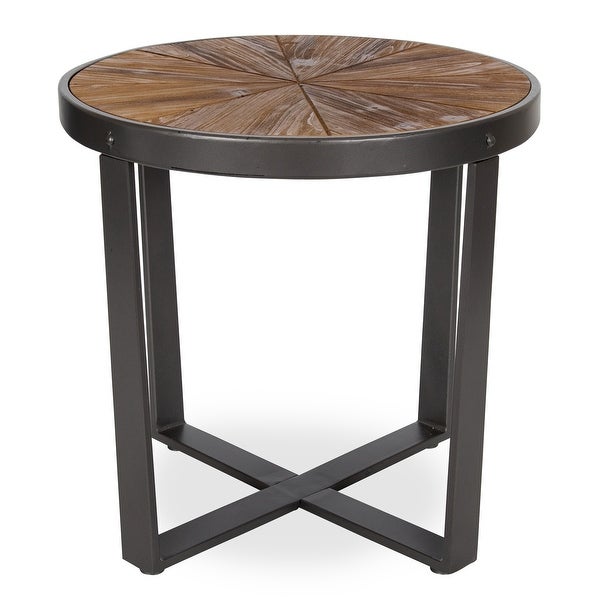 Kate and Laurel Gerhardt Round Side Table - 20x20x18.5