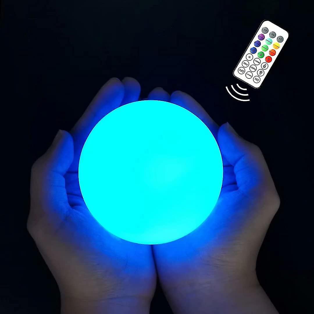 Floating Pool Lights， 16 Colors Led Glow Pool Ball Lights With Remote， Waterproof Light Up Pool