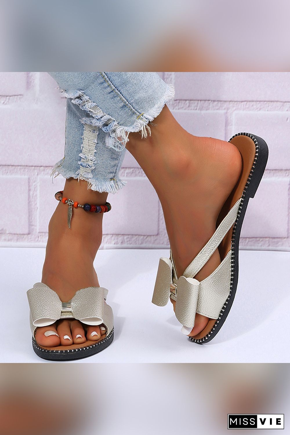 Summer Women Flip Flop Flat Sandals Wholesale