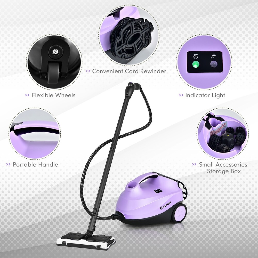 Costway 2000W Heavy Duty Steam Cleaner Mop Multi Purpose W/19