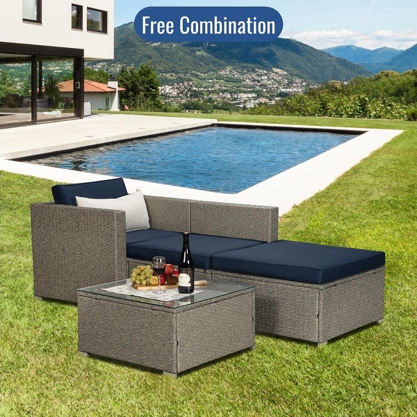 4-Piece Outdoor Garden Patio Furniture - Overstock - 35662674