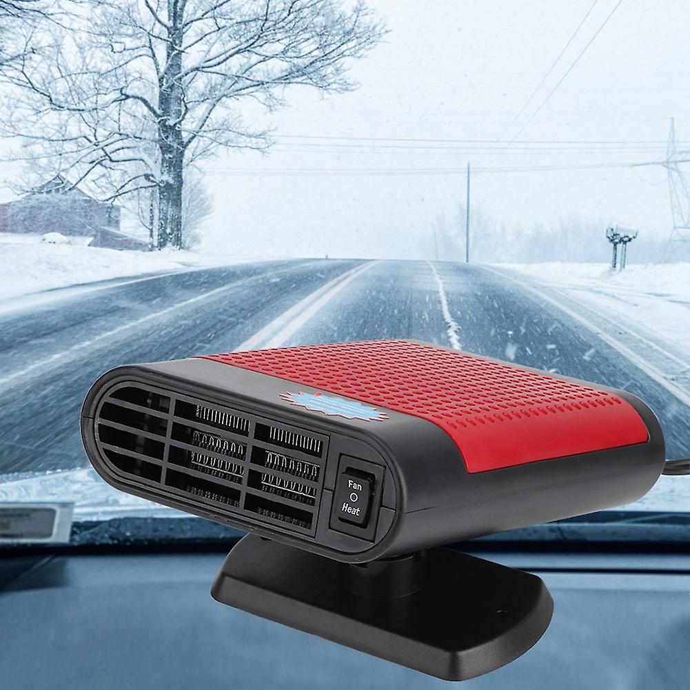 12v 150w Anion Auto Heater Fan Car Windshield Defogger Defroster Demister Machineblack Red
