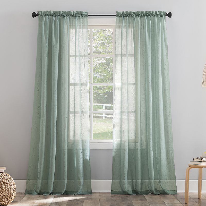 No. 918 Erica Crushed Sheer Voile Window Curtain