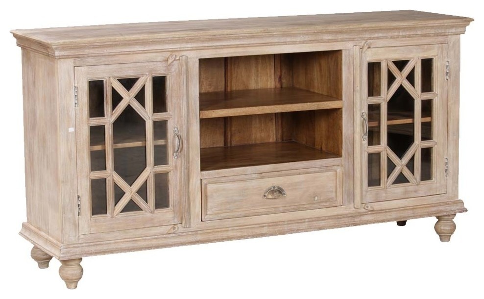 La Rochelle Ornate Grille Solid Wood Media Cabinet   Traditional   Entertainment Centers And Tv Stands   by Sierra Living Concepts Inc  Houzz