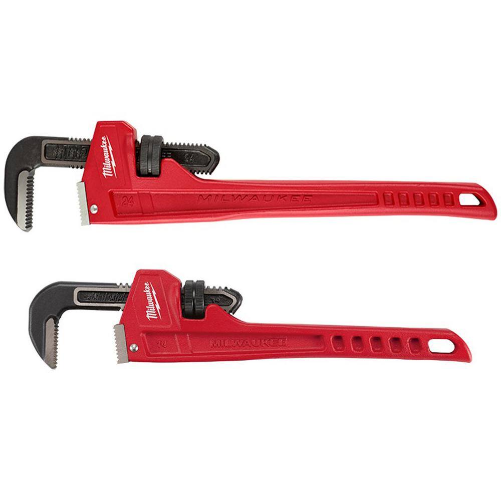 MW 14 in. Steel Pipe Wrench and 24 in. Steel Pipe Wrench (2-Piece) 48-22-7114-48-22-7124