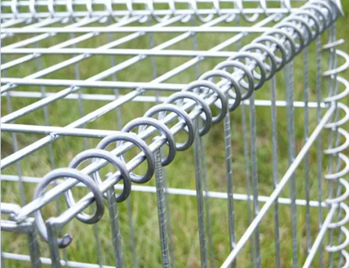 Factory direct heavy duty gabion wire mesh basket pvc coated gabion box / 2x1x1m welded gabion retaining wall