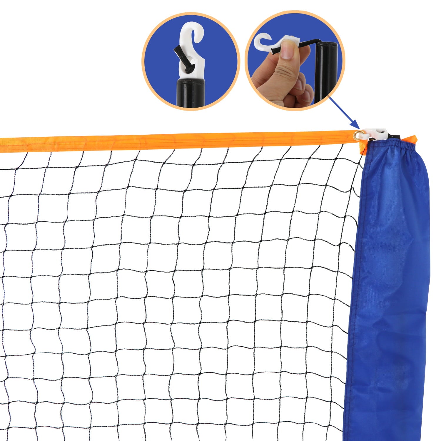 ZENY 10'X5' Portable Adjustable Badminton Net Volleyball Tennis Training Net Set W/Carrying Bag