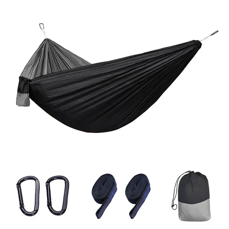 Custom Camping hiking Hammock waterproof Outdoors Hammock Portable nylon Hammock outdoors