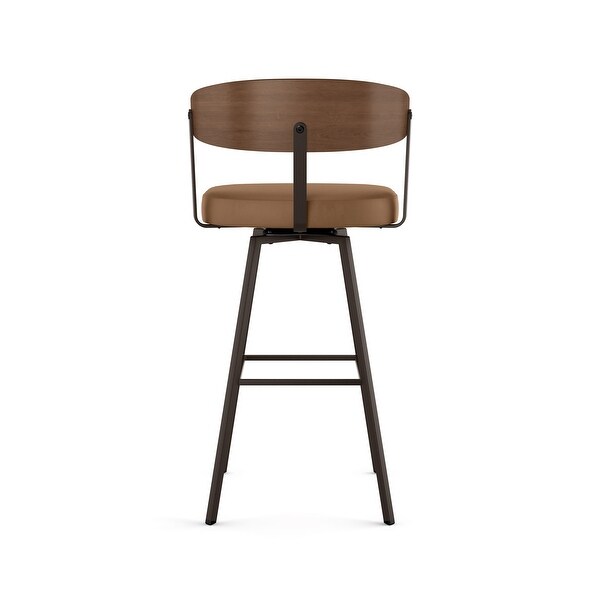 Amisco Quinton Swivel Counter and Bar Stool