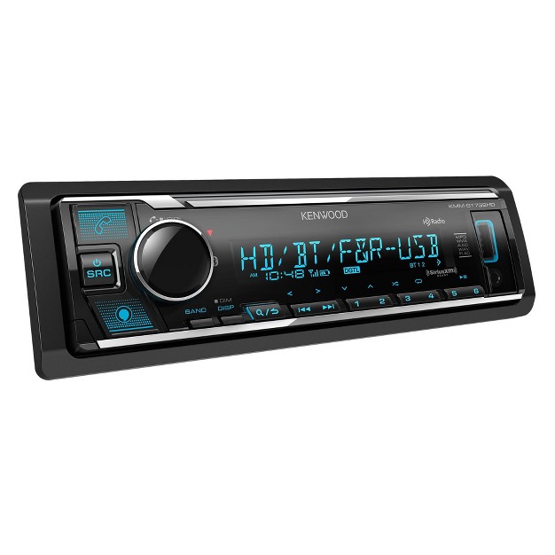 Kenwood Kmm bt732hd Bluetooth Hd Radio Ft amp Rear Usb Din Media Receiver no Cd With A Sirius Xm Sxv300v1 Connect Vehicle Tuner Kit For Satellite R