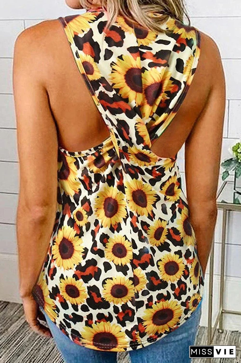 Sunflower Twisted Tank Top