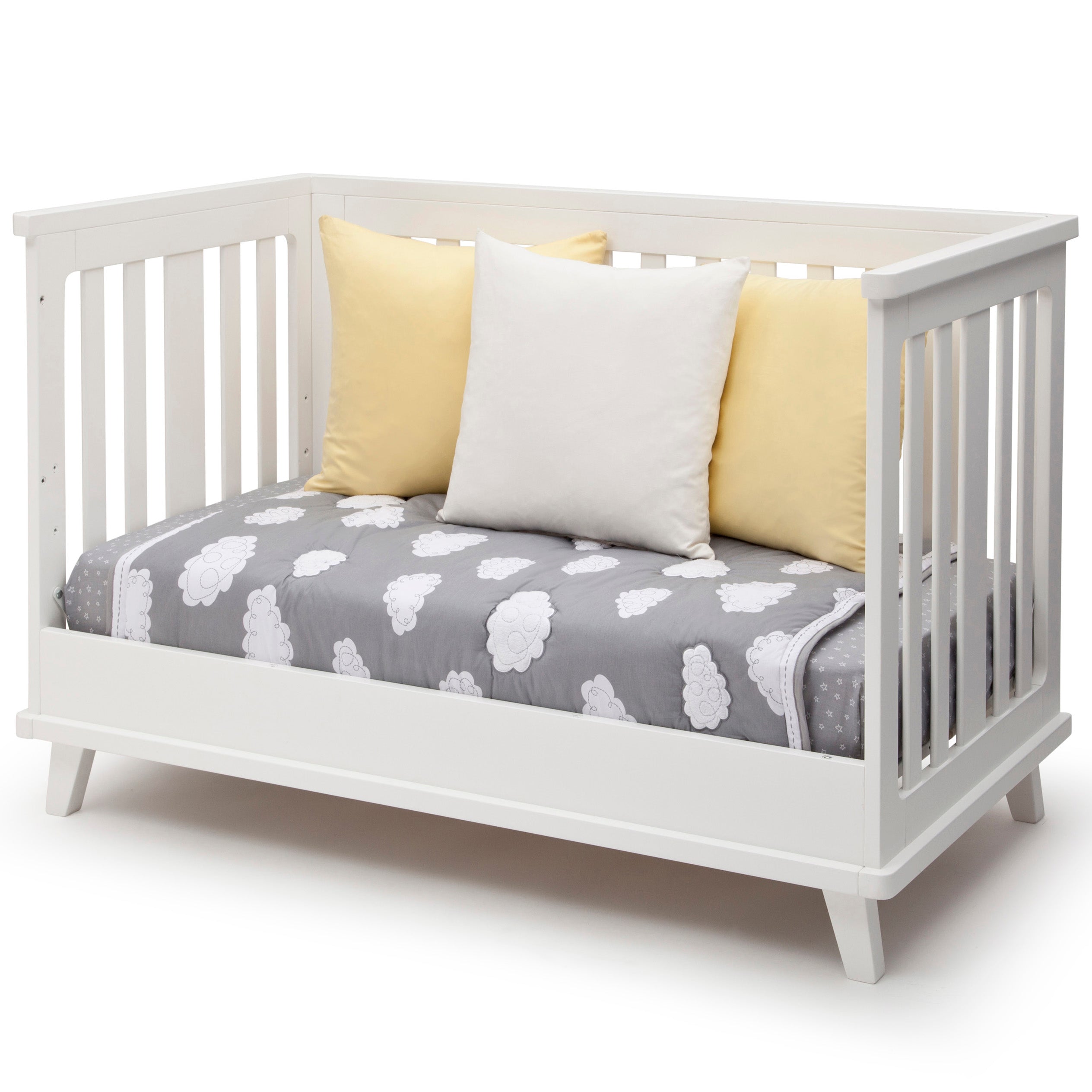 Delta Children Ava 3-in-1 Convertible Baby Crib, White