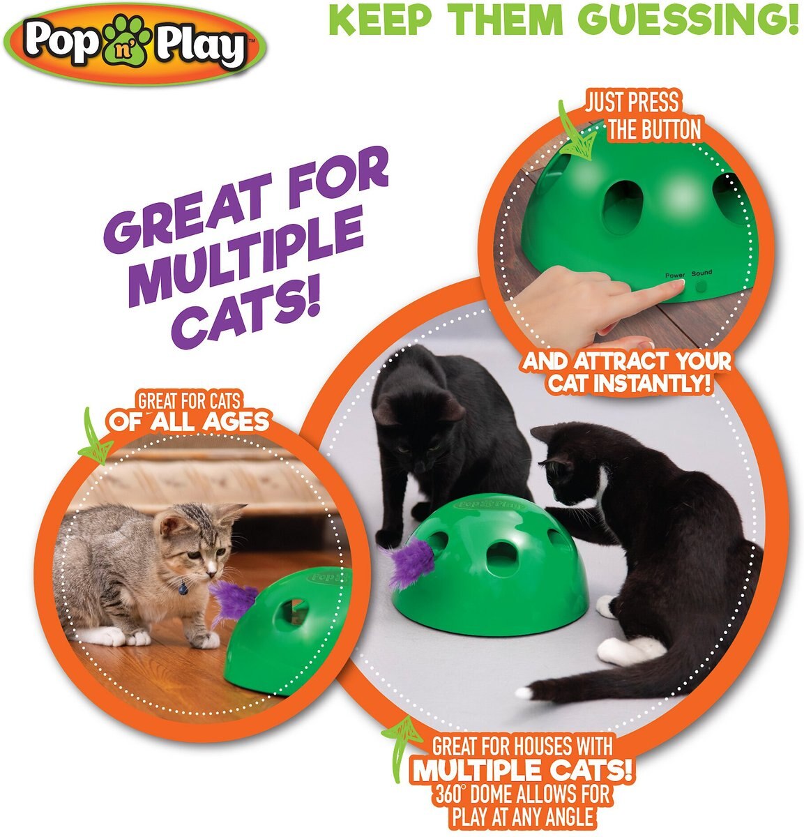 Allstar Innovations Pop N' Play Basic Cat Toy